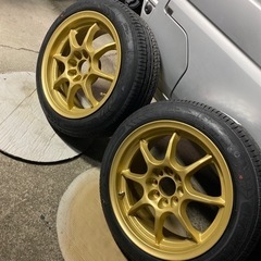 タイヤホイール ゴールド！！