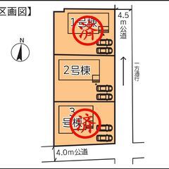【3区画分譲地ラスト1棟】＊佐野市堀米町 1,890万円（税込）★ご見学は、佐野市の不動産業者≪LANDOOR（ランドア）≫へ！お気軽にご連絡下さい - 佐野市
