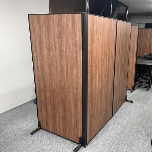 引取のみバラ売りOK│ウッド調パーテーション 最大24枚 W900×高1800mm 間仕切り オフィス