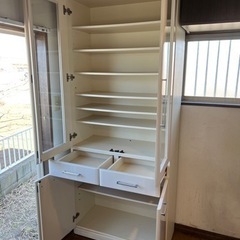 食器棚　ホワイトの画像