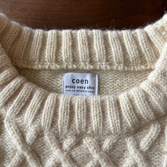 coen ホワイトセーターの画像