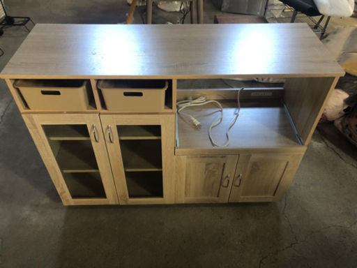 キッチンキャビネット　美品　※引出しを収納カゴに変更