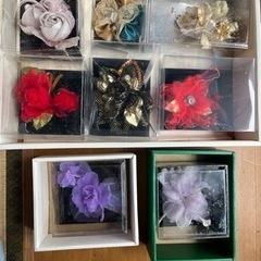 コサージュ　花　