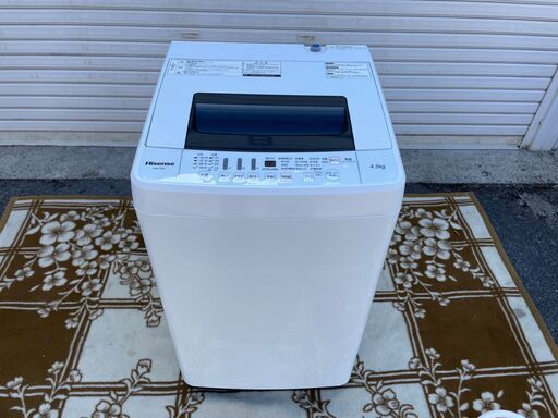 洗濯機 ハイセンス 2017年製 4.5㎏ 引き取り限定