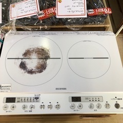 【2口IHクッキングヒーター アイリスオーヤマ 2021年製】
