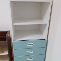IKEA　子供　収納　ラック　水色　　お値下げ交渉可能