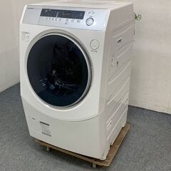 シャープ/SHARPドラム式洗濯乾燥機 ES-H10B-WL プラズマクラスター 洗濯10kg/乾燥6kg ホワイト系 2018年製   中古家電 店頭引取歓迎 R6941)