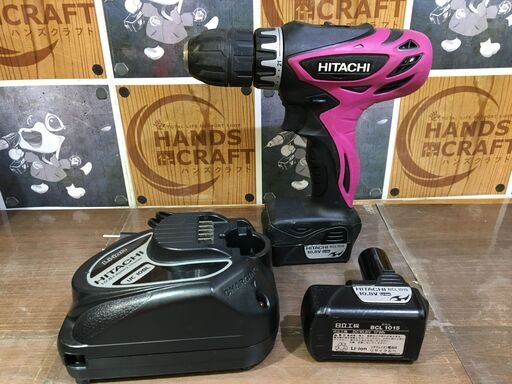 日立 DS10DFL ドライバドリル 中古品 10.8V バッテリー×2 充電器 【ハンズクラフト宜野湾店】