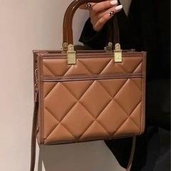 キルティングサッチェルバッグ