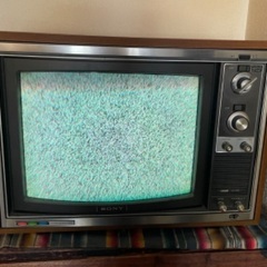 ジャンク SONY レトロカラーテレビ