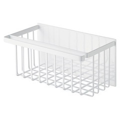 [新品] 山崎実業 tower マグネットバスルームバスケット ホワイトの画像