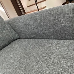 3人がけソファ(購入1年未満)ブラックの画像