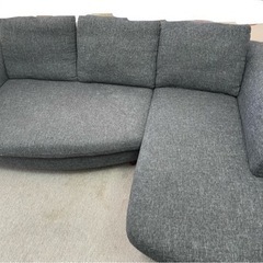 3人がけソファ(購入1年未満)ブラックの画像