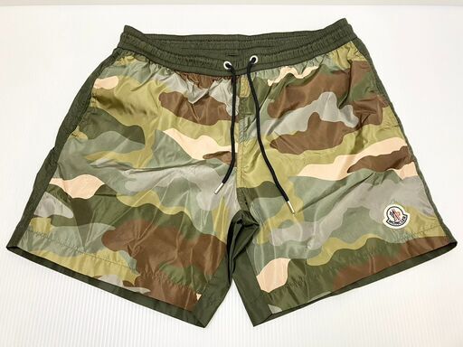 モンクレール　水着　ハーフパンツ　カモフラ　スイムパンツ　迷彩