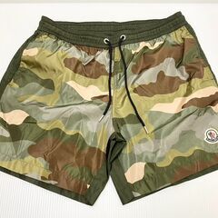 モンクレール　水着　ハーフパンツ　カモフラ　スイムパンツ　迷彩の画像