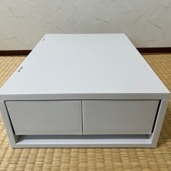 無印良品 ポリプロピレンケース 引出式 浅型 仕切付 ホワイトグ...