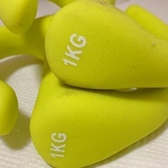 【筋トレグッズ】腹筋ローラー、ダンベル×2(1kg)の画像