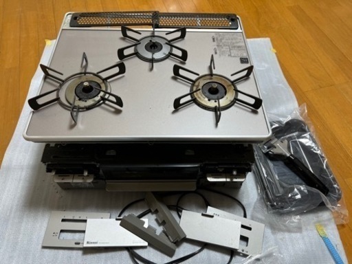［美品］Rinnai 3口ビルトインガスコンロ　RS31W20A30DG