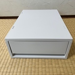 無印良品 ポリプロピレンケース 引出式 浅型 ホワイトグレー