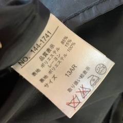 卒業式　入学式　セレモニーなどに　濃紺ワンピース　の画像