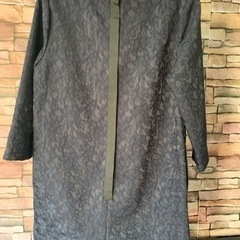 卒業式　入学式　セレモニーなどに　濃紺ワンピース　の画像