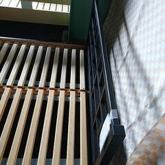 セミダブルベッド 黒 大特価セール！3/1～31日まで！の画像