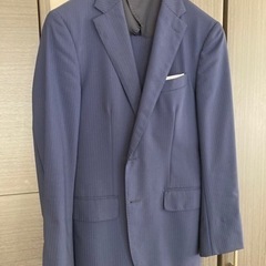 最終セール【青山の最高級ライン】Hilton スーツ上下 セットアップ ブルー