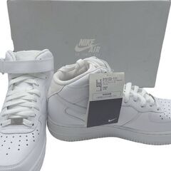 J タグ付 未使用 NIKE エアフォース1 MID07 ダンク 本物保証 ホワイト 25.0cm US7