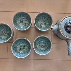 相馬焼　茶器セットの画像