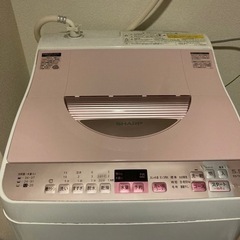 シャープ洗濯機（乾燥機能付き）の画像
