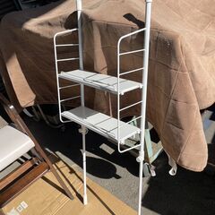  突っ張り キッチン ラック スリム ポール ラックの画像