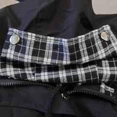 【取引決定しました】春秋向け薄手コート 白黒チェックの画像