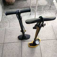 自転車　空気入れ　メーターつき
