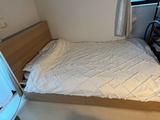 IKEA マルムベッドフレーム　セミダブル　引き出し2つ付き
