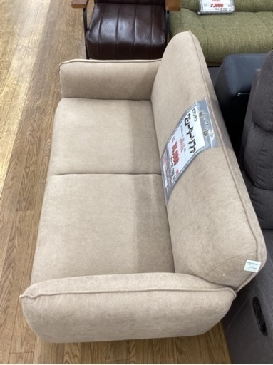 KC-13【新入荷　リサイクル品】モダンデコ　2シーターソファ　ベージュ