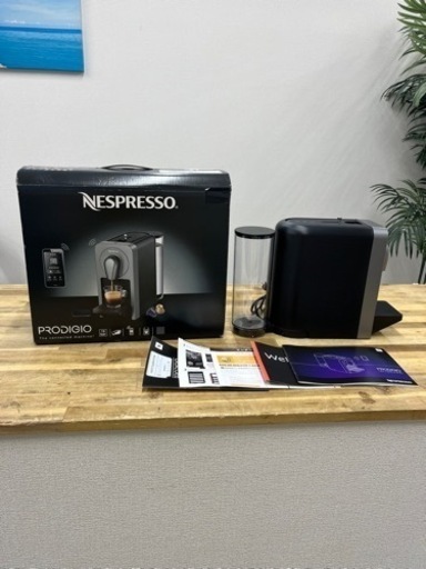 【‼️半額セール‼️】【現状品】ネスレネスプレッソ NESPRESSO ネスプレッソ PRODIGIO プロディジオ チタン C70-TI-W コーヒーメーカー ブラック 黒 箱あり 説明書あり