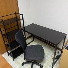 【取りに来てくれる方限定】パソコンデスク3点セット