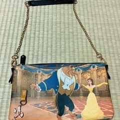 美品！ディズニー美女と野獣のショルダーチェーンバッグ