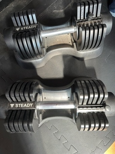 可変ダンベル 20kg ✖️2 置き台あり