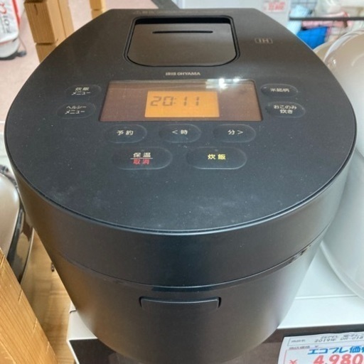 【美品】アイリスオーヤマ　IH炊飯器　2022年製　5合炊