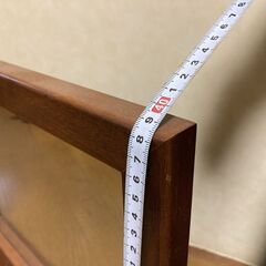 木製 卓上ミラー 鏡 大型 角度調整 持ち運び 化粧鏡 メイク 化粧ミラー★サイズ約：奥行9㎝×幅53.5㎝×高さ38.5㎝の画像