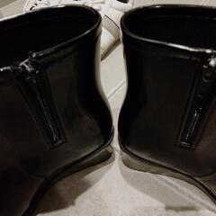 500円！MONO COMME CA　長靴　ブラック　Mサイズ　高さ20cmの画像