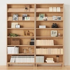 無印良品 極薄本棚 奥行き14cm ディスプレイラックも可の画像