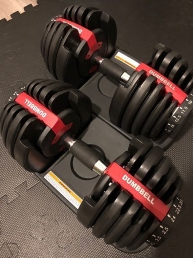 可変式ダンベル２４ｋｇ×2つ