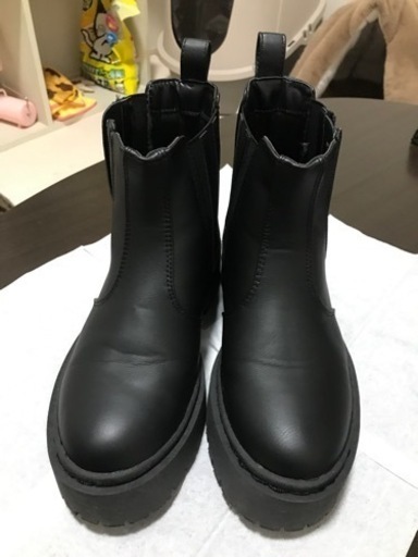 女性黒いブーツ99％NEW