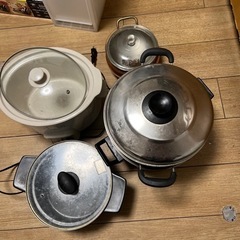 蒸し鍋　銅鍋　土鍋　セット