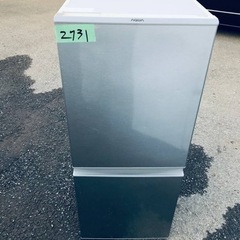③2731番 アクア✨冷凍冷蔵庫✨AQR-13G(S)‼️