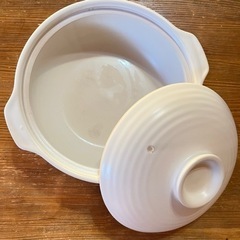 土鍋　白色の画像