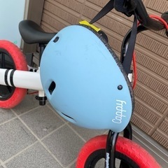 足けりバイク ENJOY RIDE Ⅱ とヘルメット キャッピープチ 44～50cm ブルーの画像