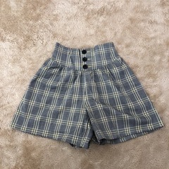 数回着用GUチェック柄キュロット☆140サイズ